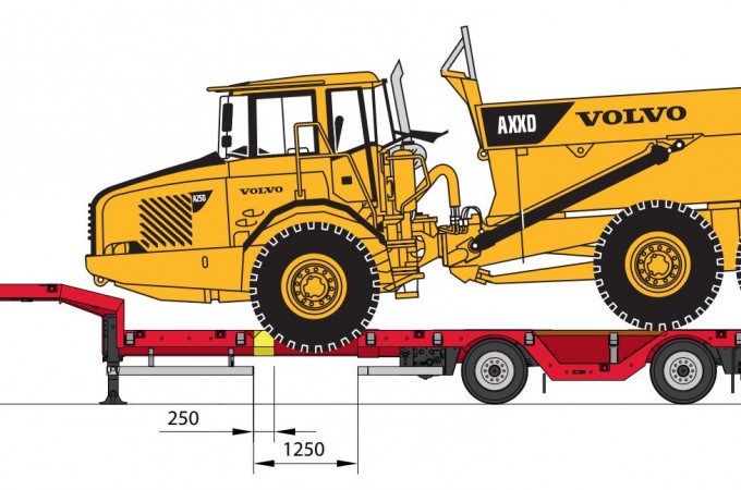 Nooteboom unveils versatile load extendible lightweight low loader semi-trailer with wheel wells