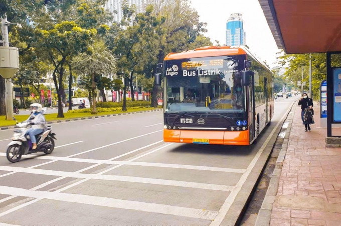 Bakrie Autoparts together with partners BYD and Tri Saki to supply electric buses for TransJakarta network