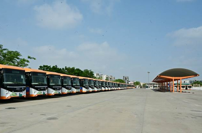 JBM delivers 50 of 180 Eco-Life electric buses to Ahmedabad
