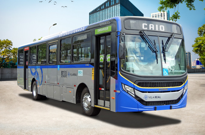 Caio reaches the sales mark of 600 units of new generation Apache Vip city bus produced in Brazil